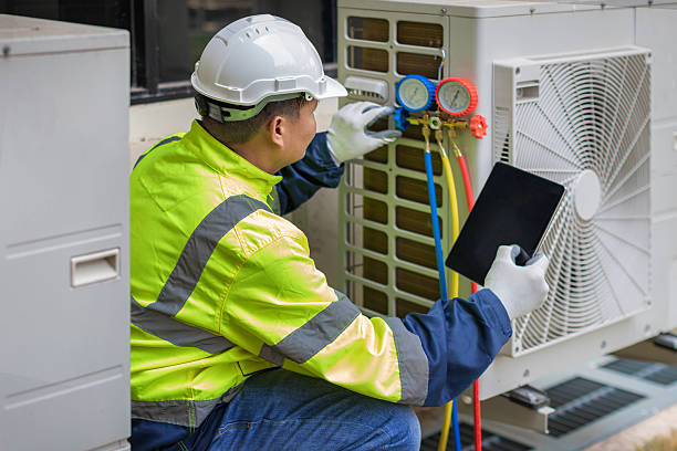 Professional Air Conditioning Repair technician working in Cape May Court House, NJ